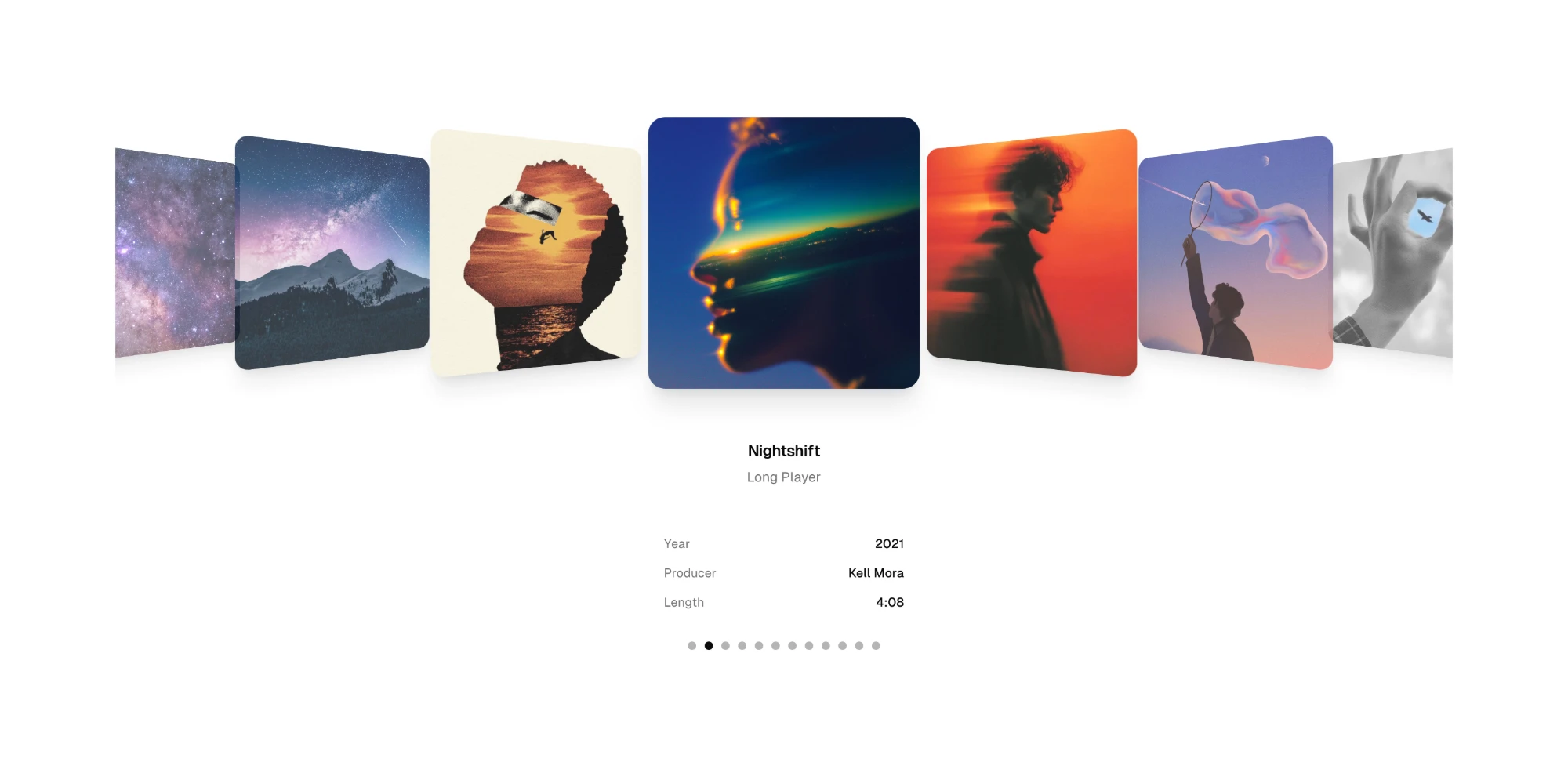 Coverflow-style carousels